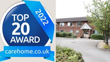 Branston Care Home rated Top 20 home in the West Midlands